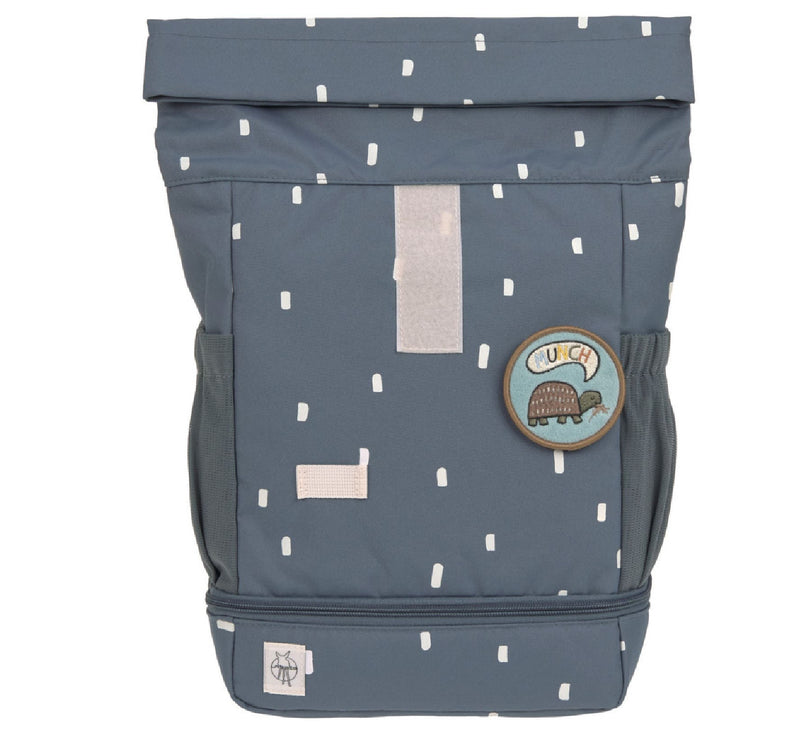 Rucksack "Mini Rolltop Happy Prints Dunkelblau”