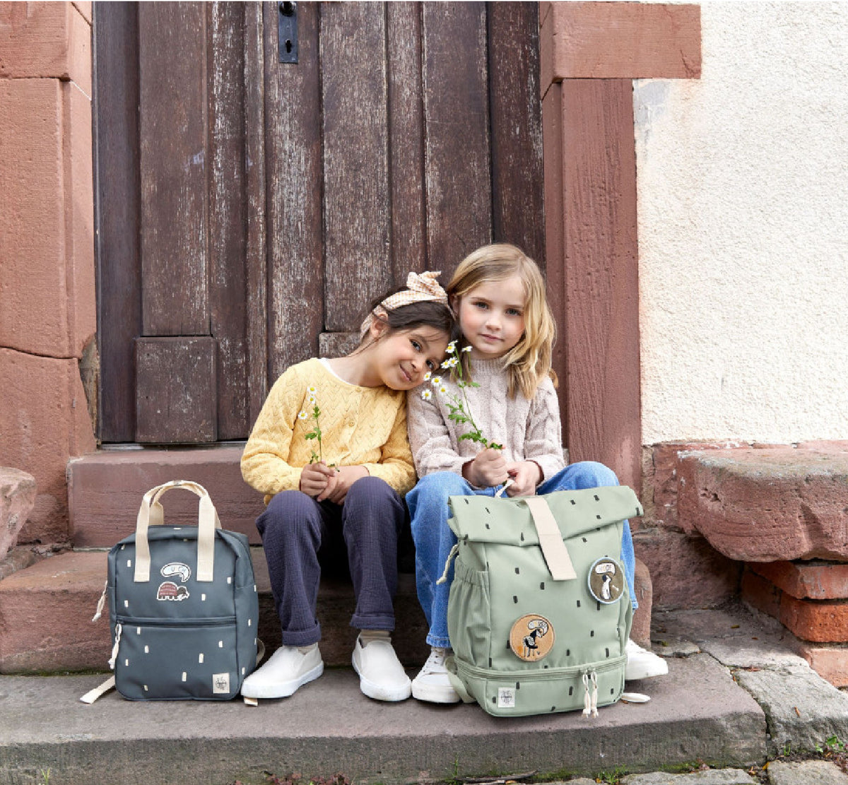 Rucksack "Mini Rolltop Happy Prints Olive”