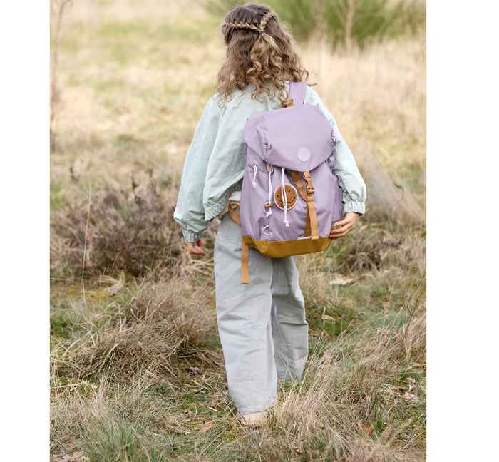 Backpack "Mini Rolltop Happy Prints Dark Blue"