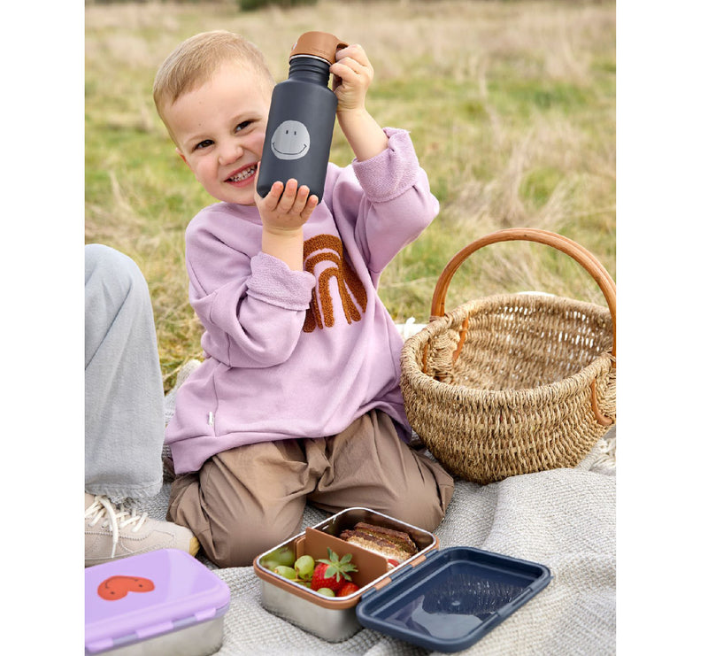 lunch box stainless steel "Little Gang Smile Navy"