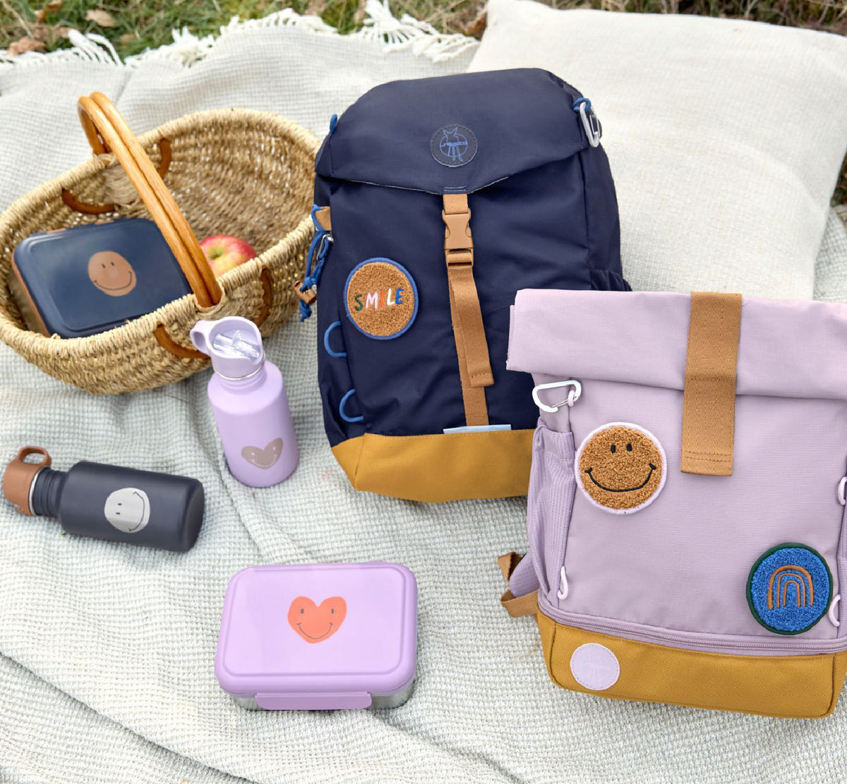 lunch box stainless steel "Little Gang Heart Lilac"