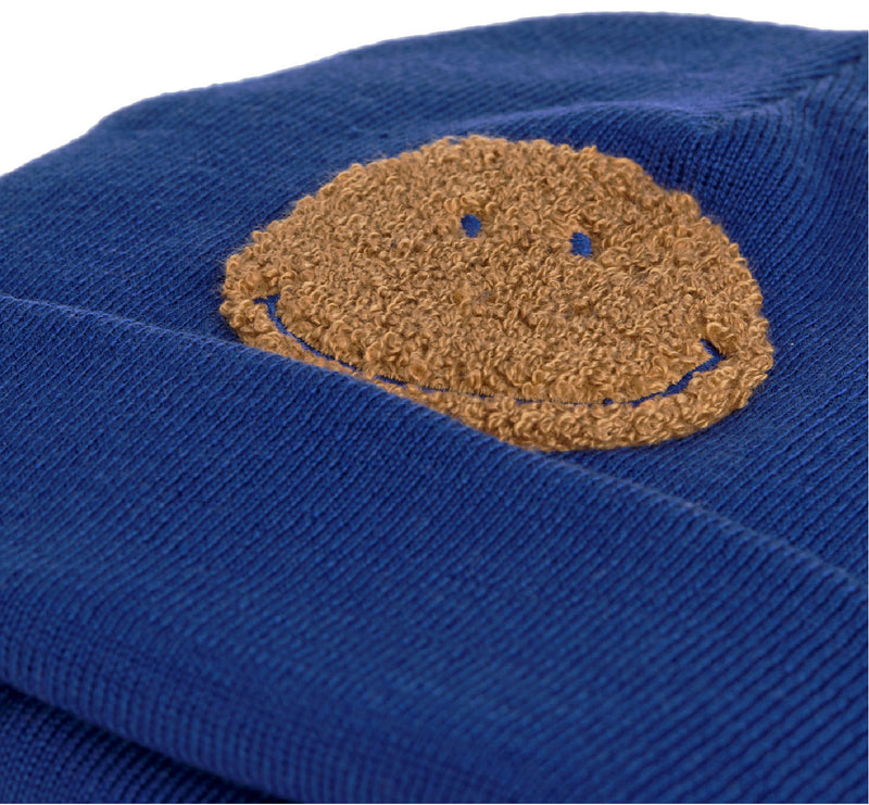 Beanie Mütze "Little Gang / Smile Blau"