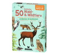 card set "50 Native Forest &amp; Wild Animals / Expedition Nature" 