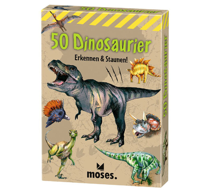 Karten-Set "50 Dinosaurier"