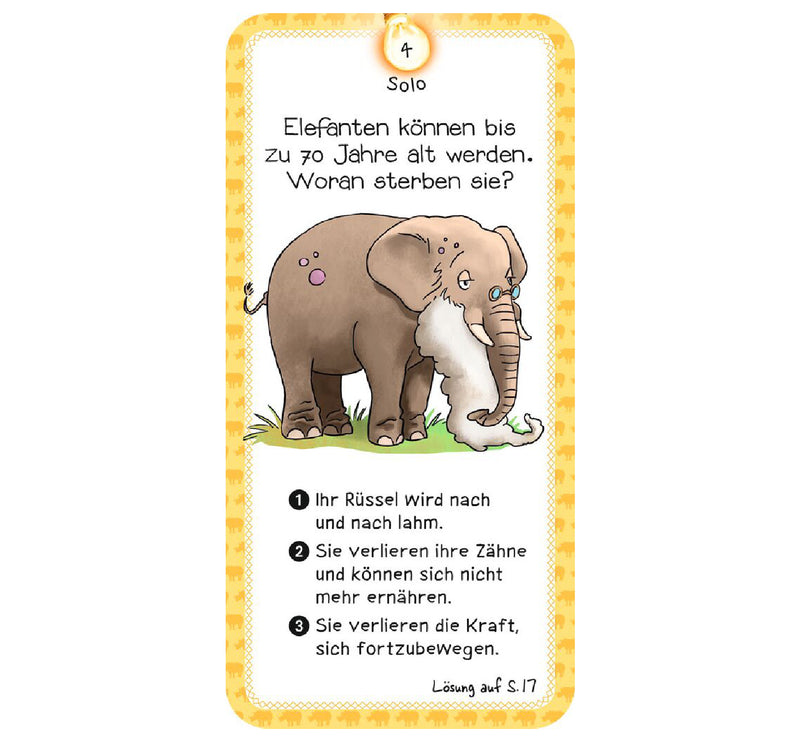 Spiel "Das Quiz der Tiere"