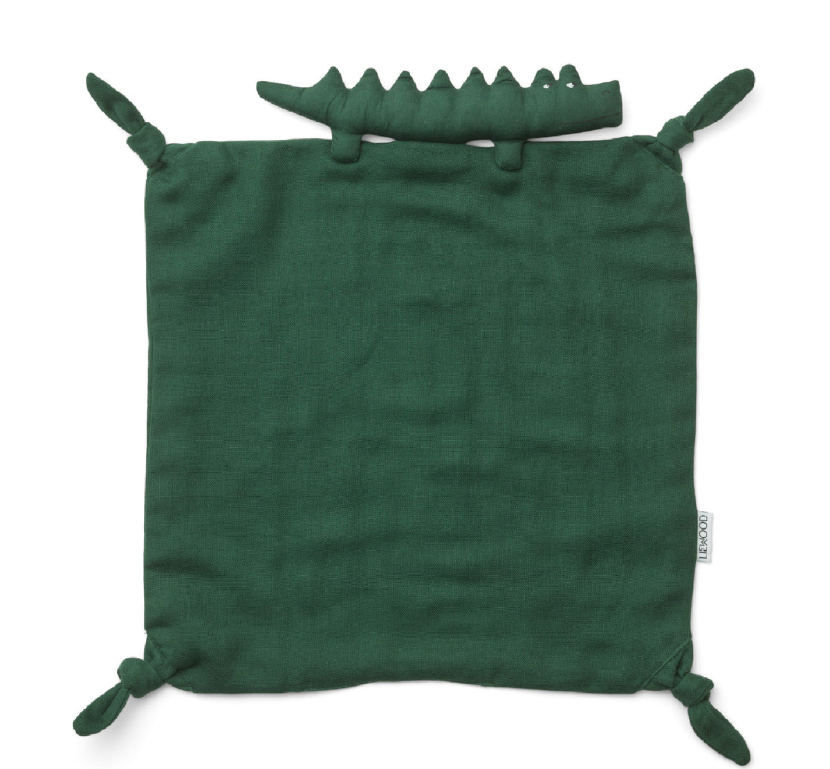 "Agnete Crocodile Garden Green" cuddle blanket