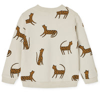 Sweatshirt "Thora Leopard / Sandy"