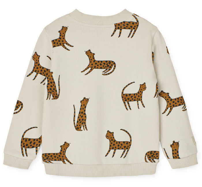 Sweatshirt "Thora Leopard / Sandy"
