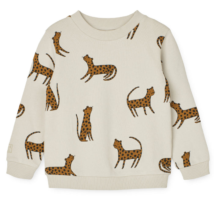 Sweatshirt "Thora Leopard / Sandy"