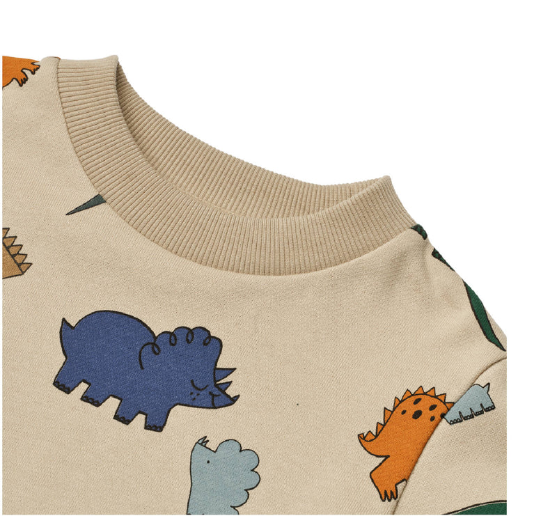 Sweatshirt "Thora Dinosaurs / Mist"