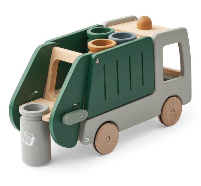 Holz-Müllwagen "Irina Garden Green Multi Mix"