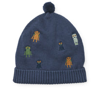 Beanie "Aster Robots / Indigo Blue"