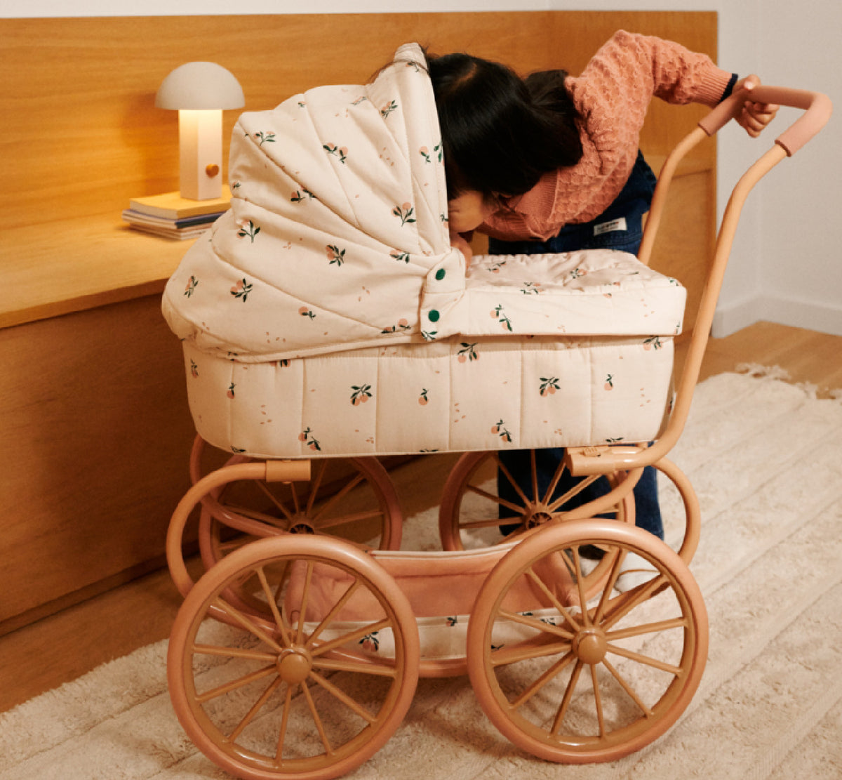 Doll's stroller "Adaline Peach / Sea Shell"