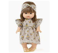 Doll Dress &amp; Headband "Antoinette" 2-piece